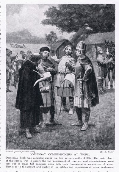 Domesday commissioners at work AD1086, 1920